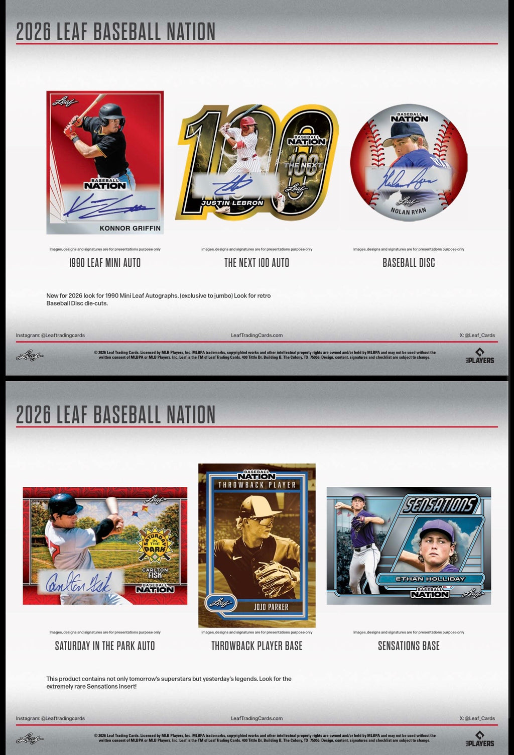 2026 Leaf Baseball Nation Hobby Box