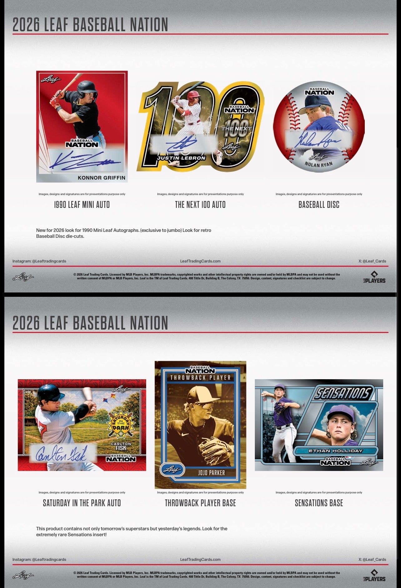 2026 Leaf Baseball Nation Hobby Box