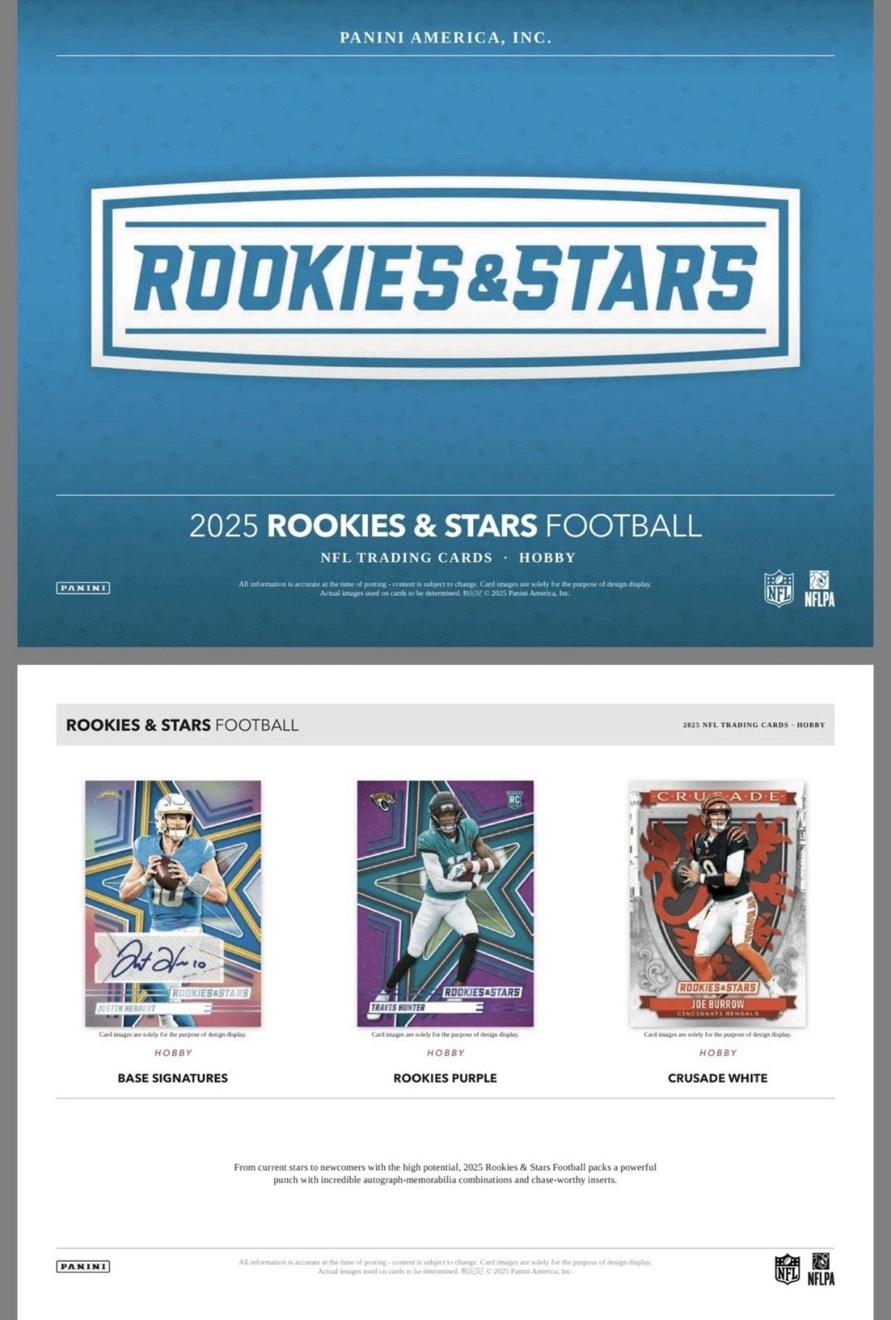 2025 Panini Rookies & Stars Football Hobby Box