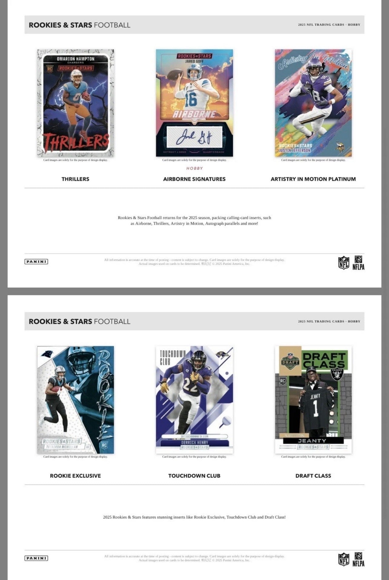 2025 Panini Rookies & Stars Football Hobby Box