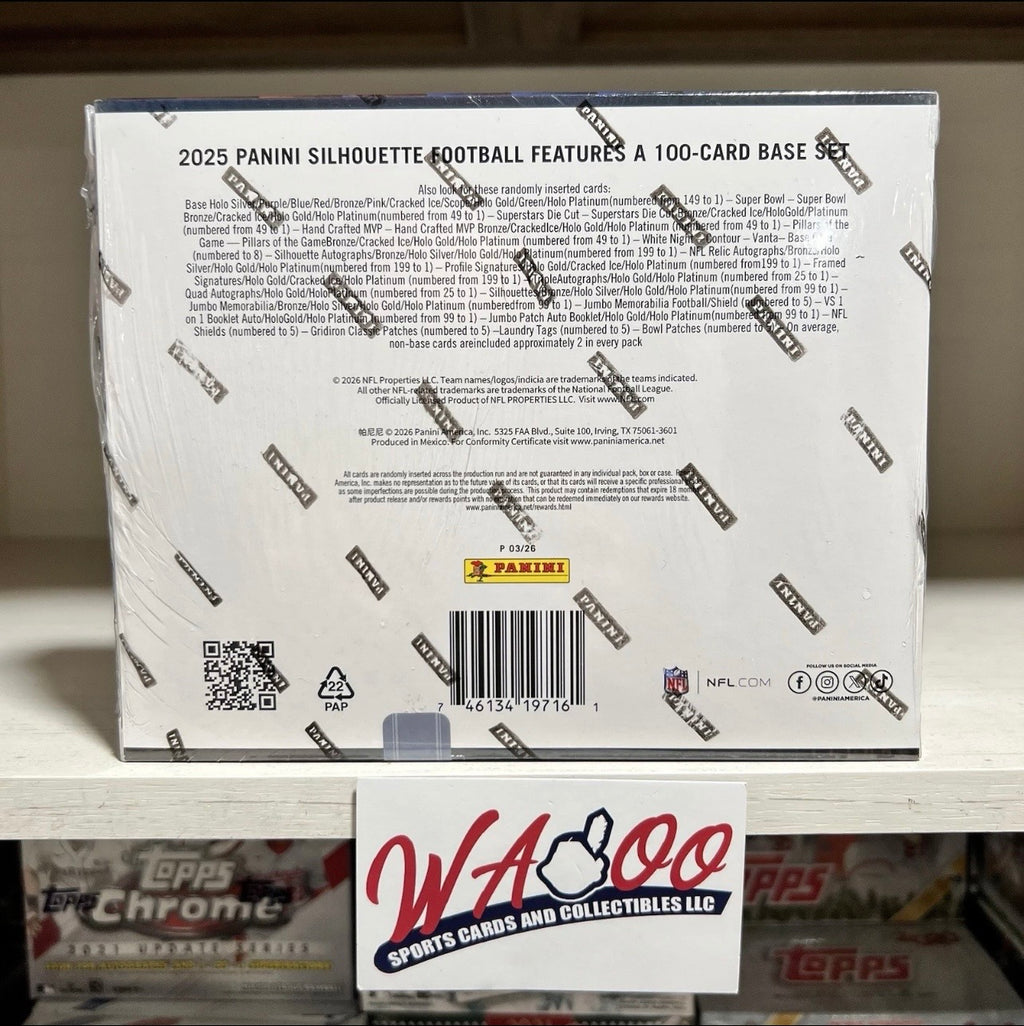 2025 Panini Silhouette Football Hobby Box