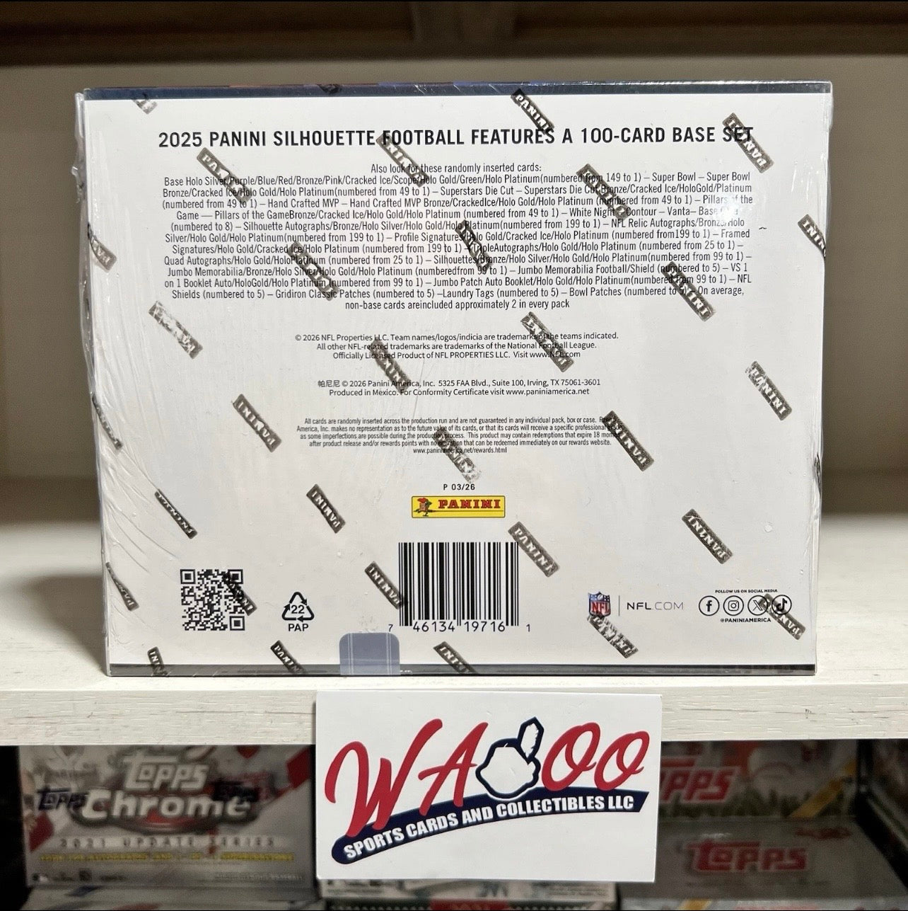 2025 Panini Silhouette Football Hobby Box