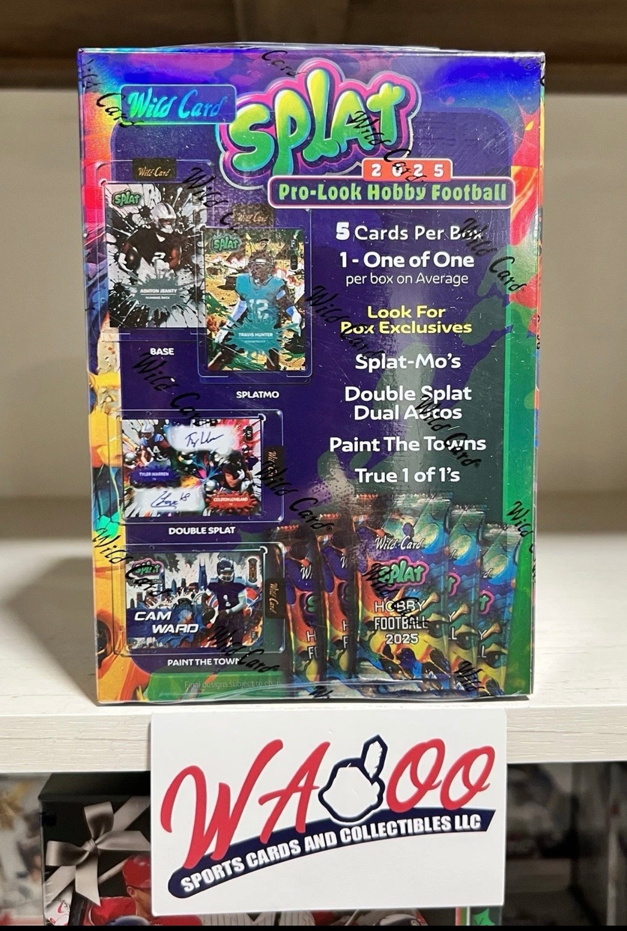 2025 Wild Card Splat Football Hobby Jumbo Card Box