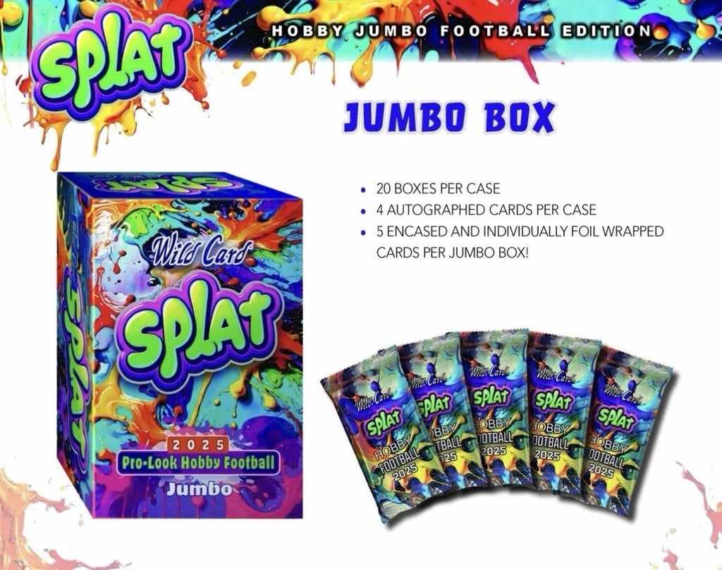 2025 Wild Card Splat Football Hobby Jumbo Card Box