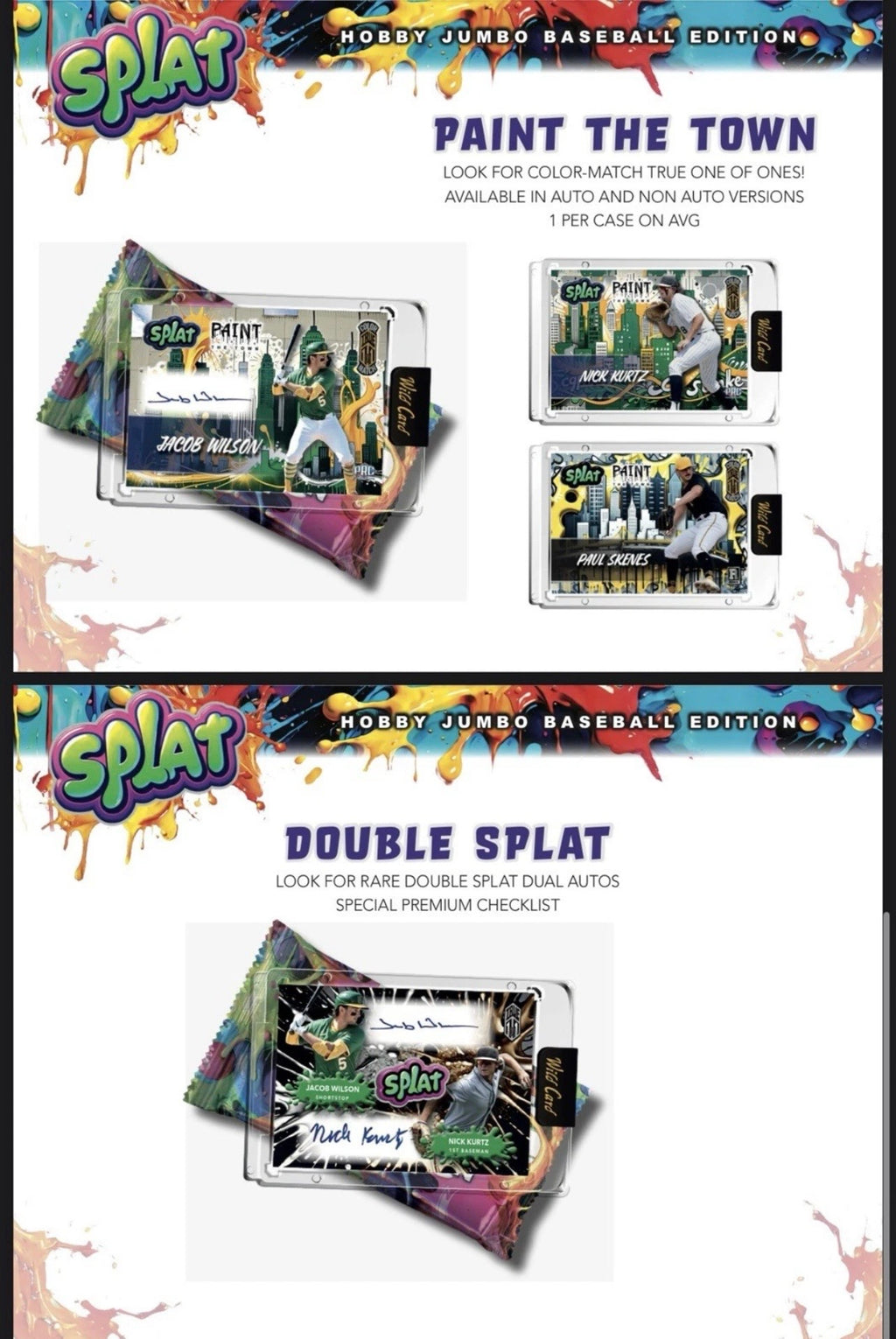 2024 Wild Card Splat Baseball Jumbo Card Box