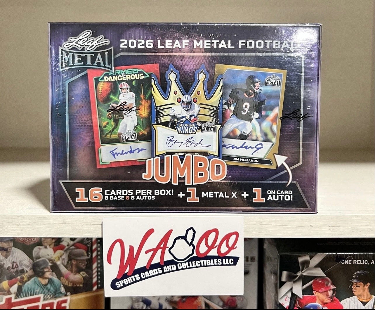 2026 Leaf Metal Football Jumbo Card Box