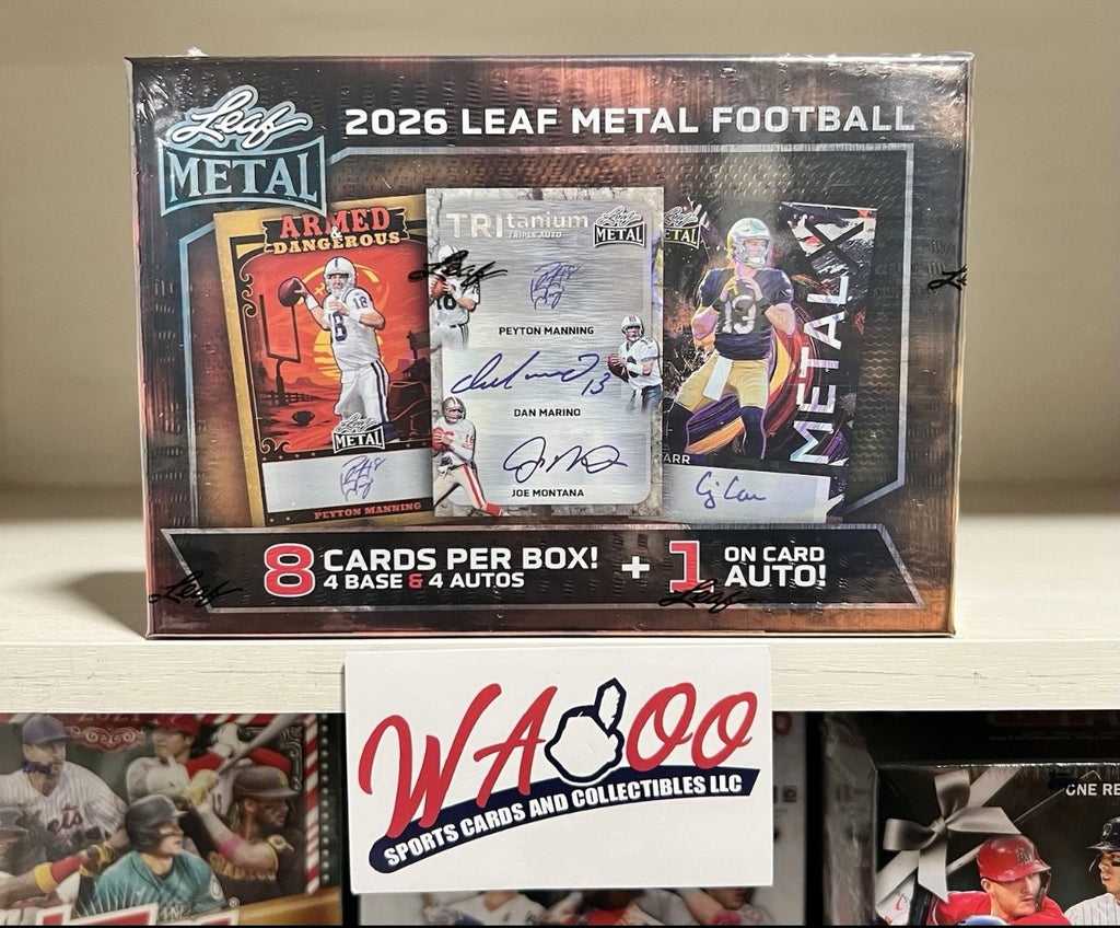 2026 Leaf Metal Football Hobby Card Box