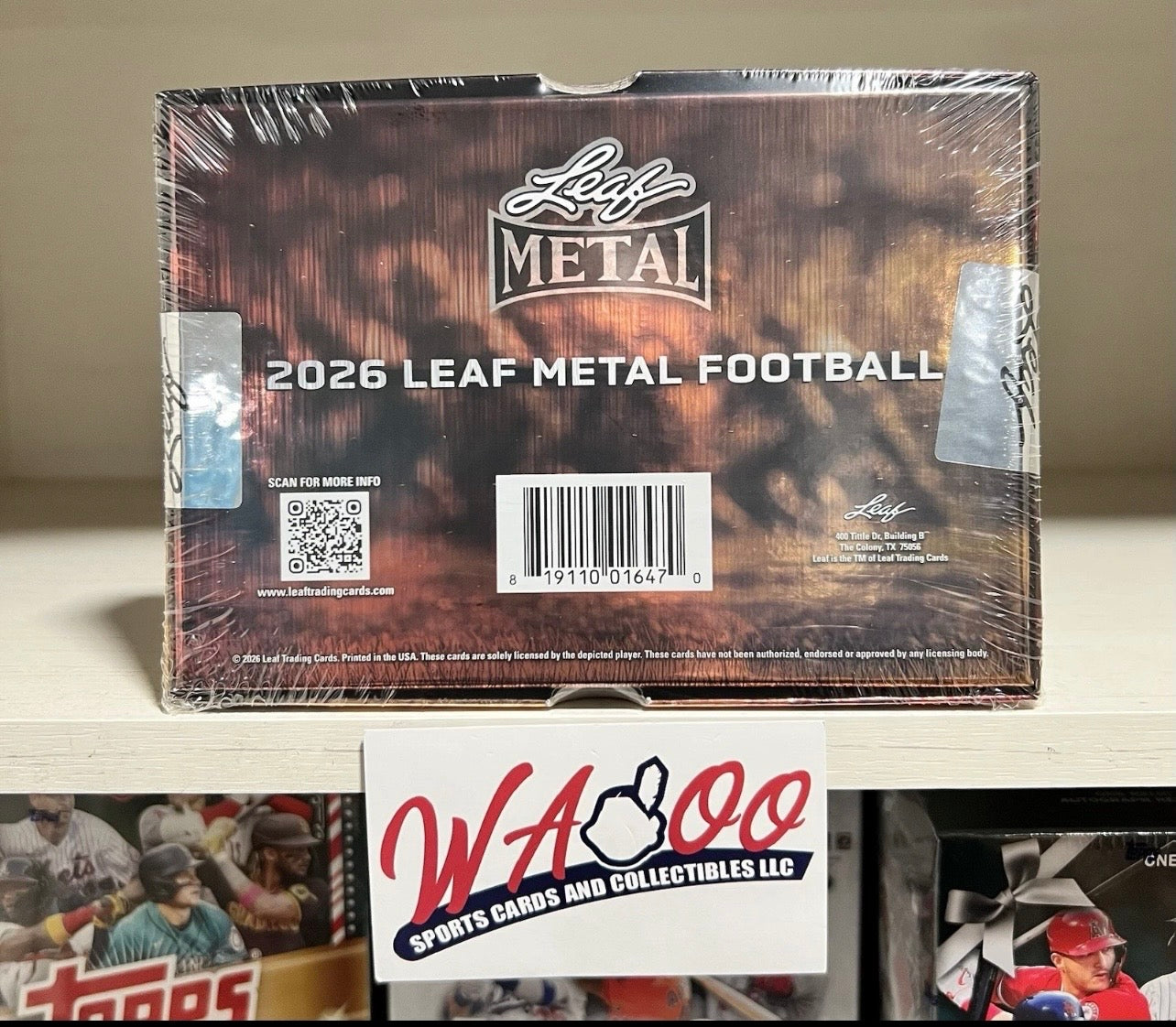 2026 Leaf Metal Football Hobby Card Box