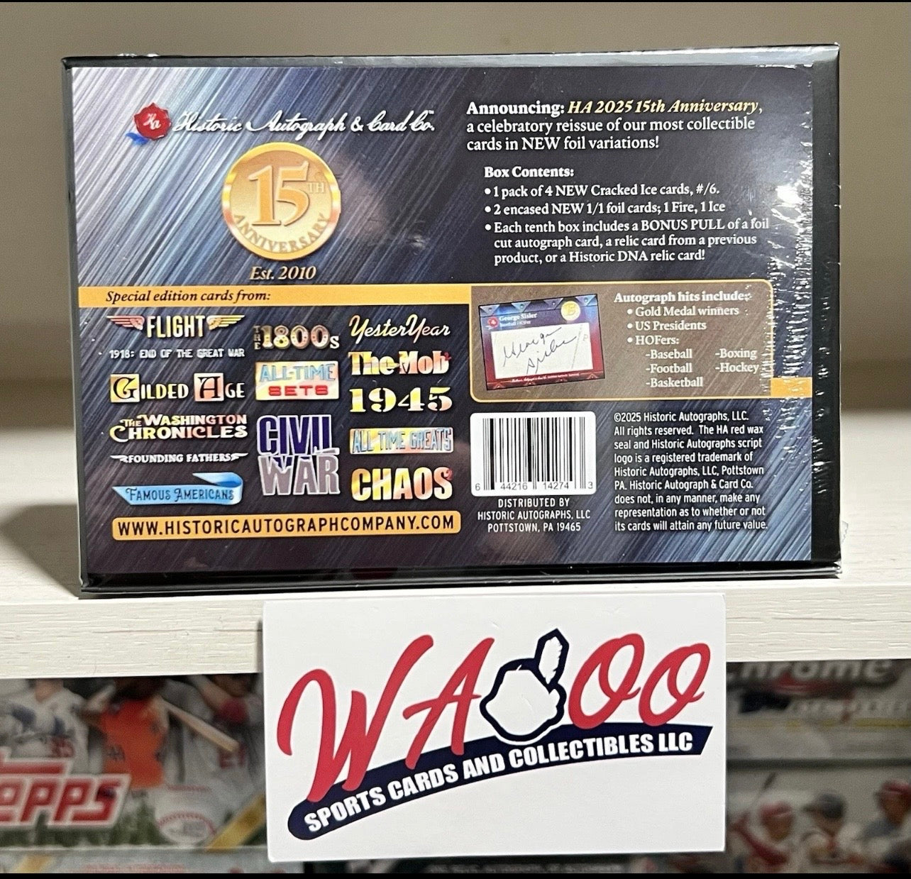 2025 Historic Autographs 15th Anniversary Edition Card Box
