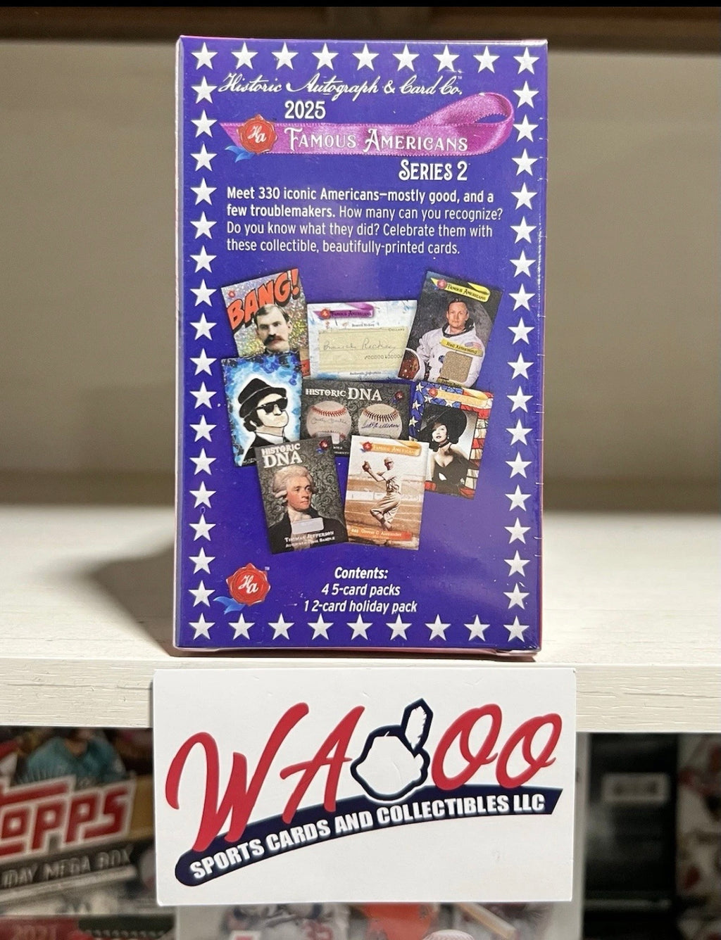 2025 Historic Autographs Famous Americans Series 2 Hobby Card Box