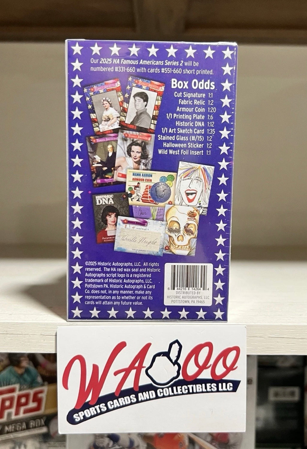 2025 Historic Autographs Famous Americans Series 2 Hobby Card Box