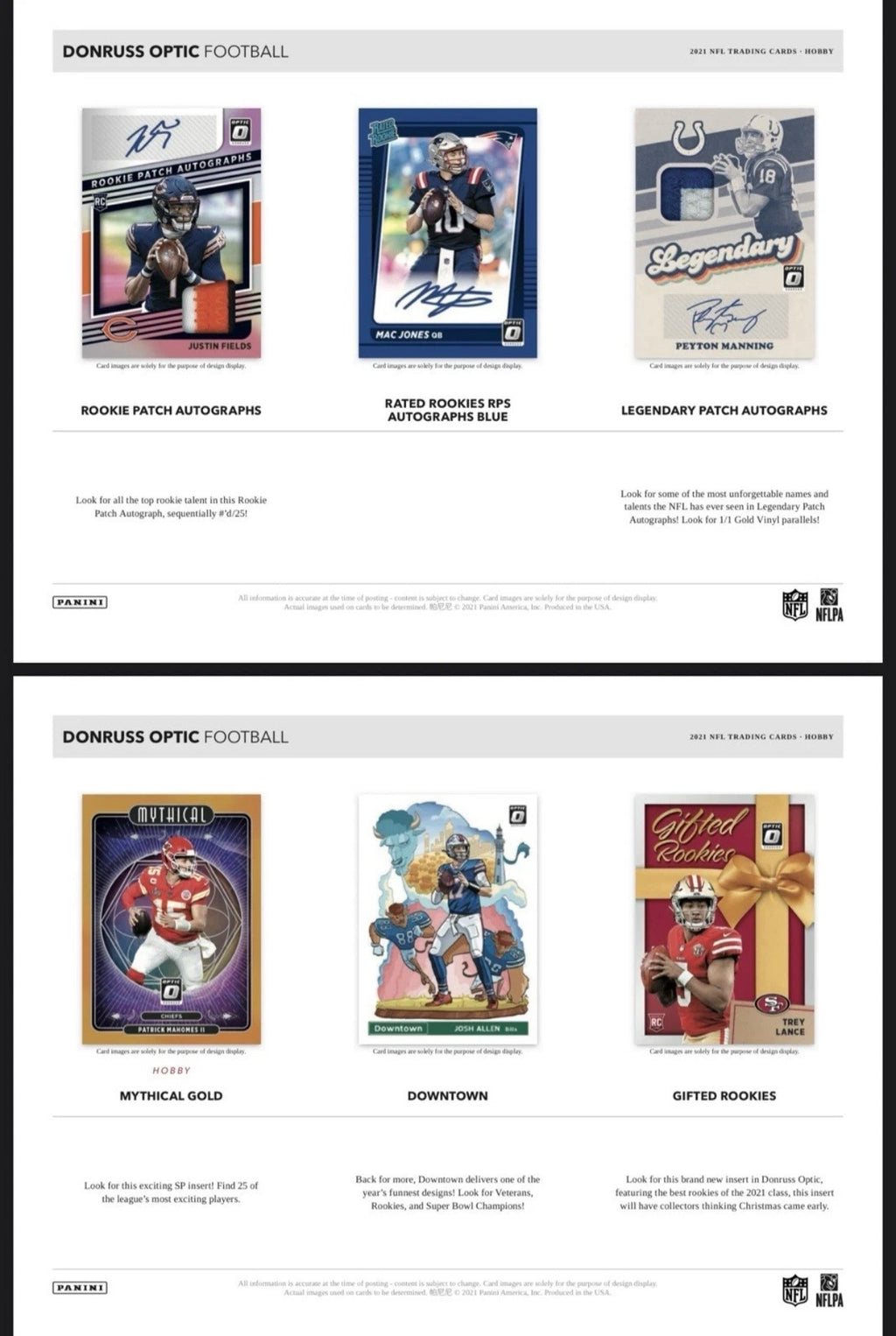 2021 Panini Donruss Optic Football Hobby Card Box
