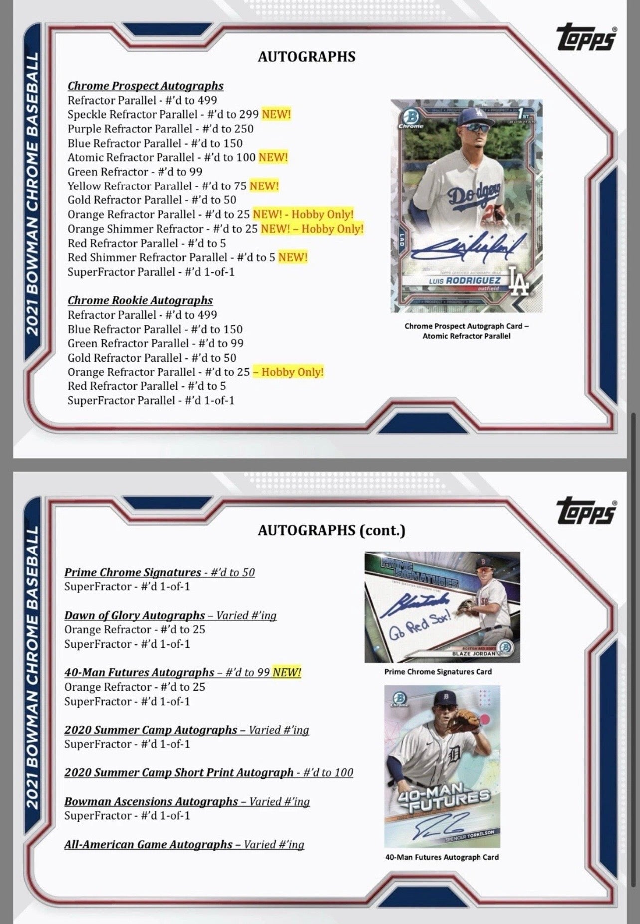 2021 Bowman Chrome Baseball Hobby Card Box