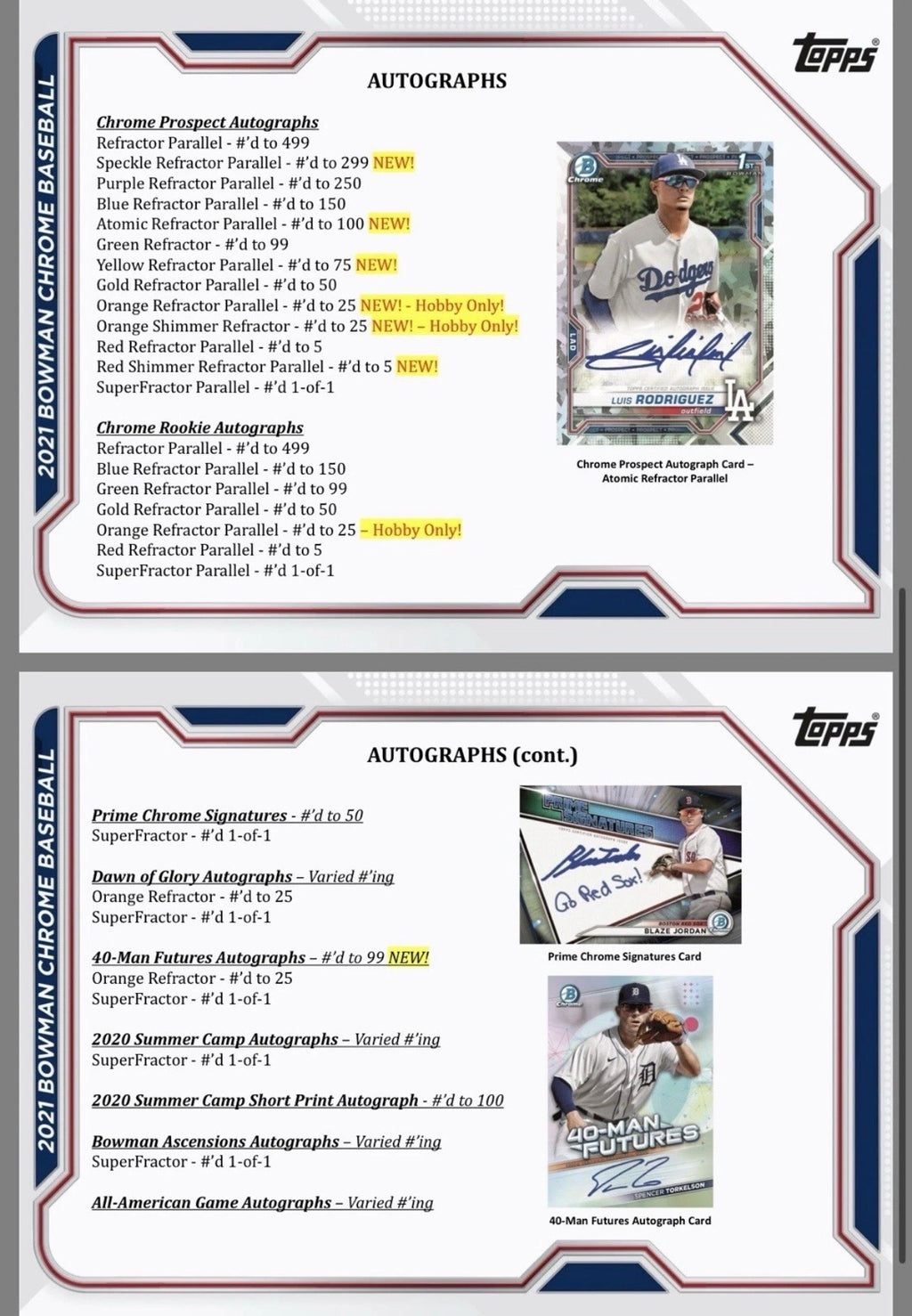 2021 Bowman Chrome Baseball HTA Choice Box