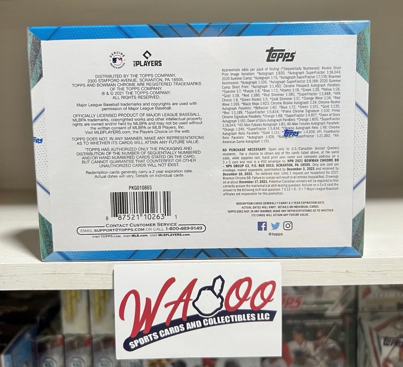 2021 Bowman Chrome Baseball HTA Choice Box