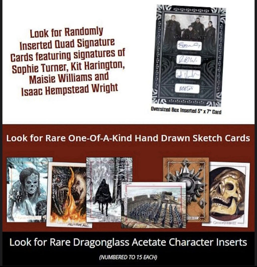 Rittenhouse Game of Thrones The Great Houses Trading Cards Box