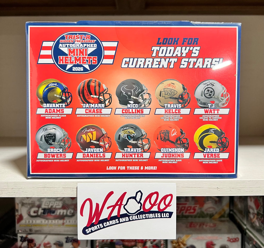 2026 Tristar Hidden Treasures Autographed Football Mini Helmet Mystery Box