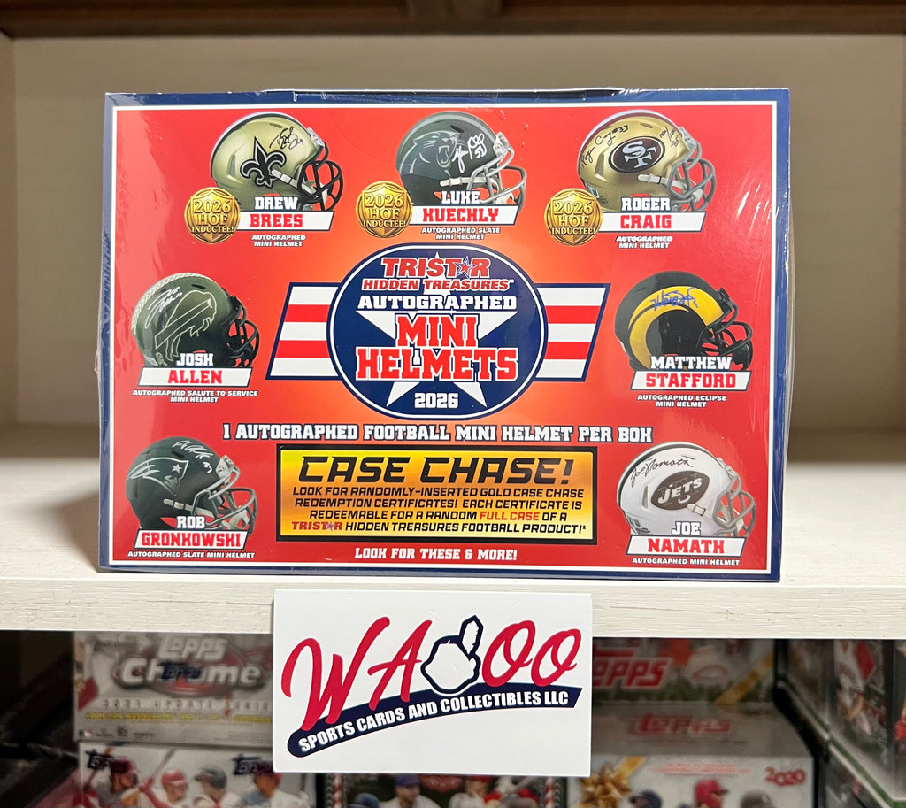 2026 Tristar Hidden Treasures Autographed Football Mini Helmet Mystery Box