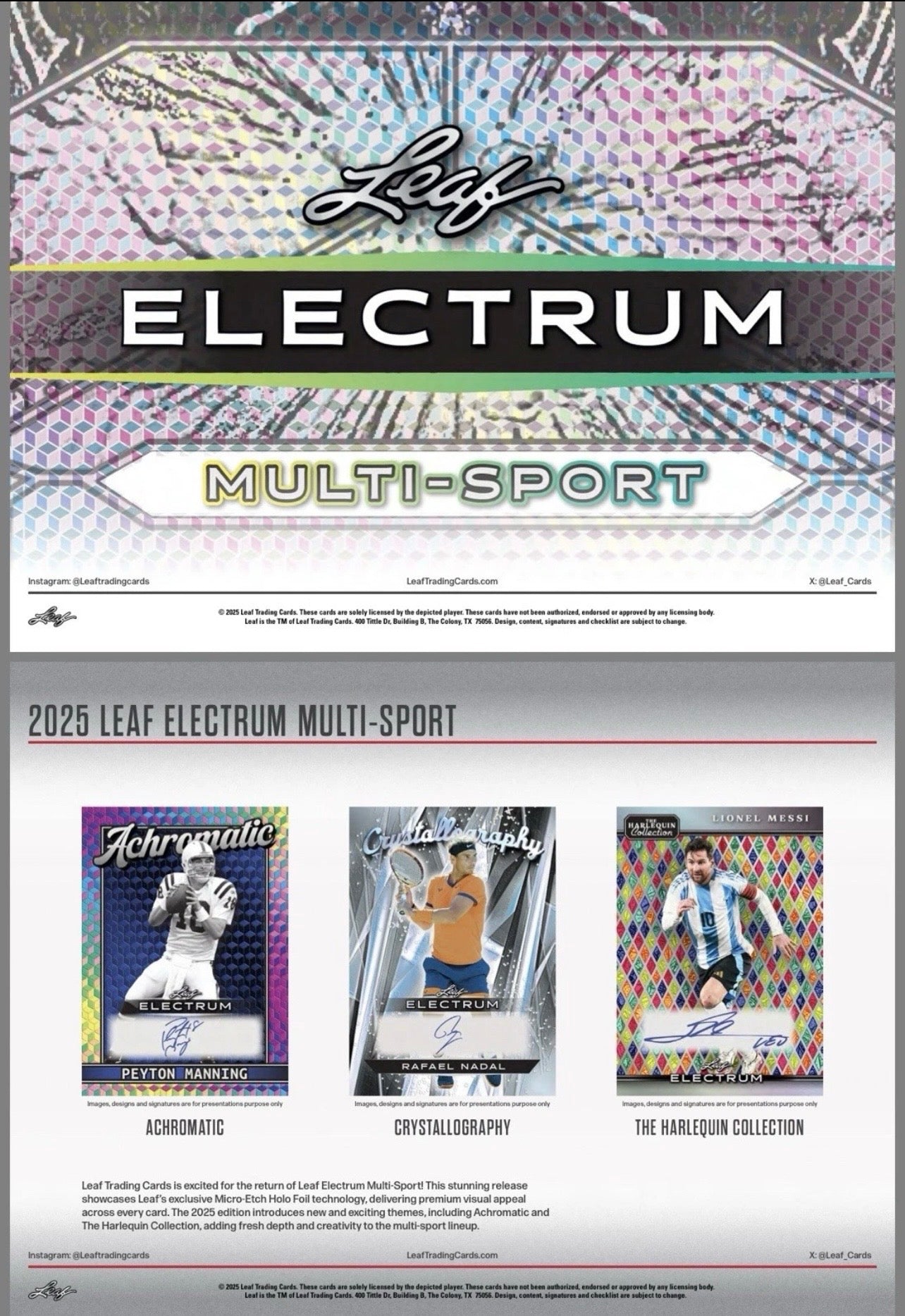 2025 Leaf Electrum Multi-Sport Hobby Box