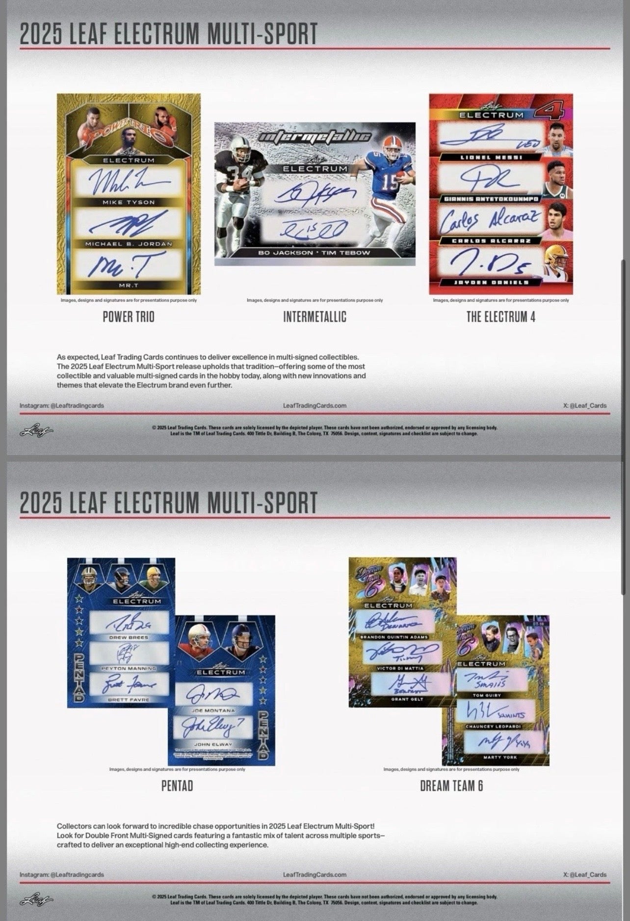 2025 Leaf Electrum Multi-Sport Hobby Box