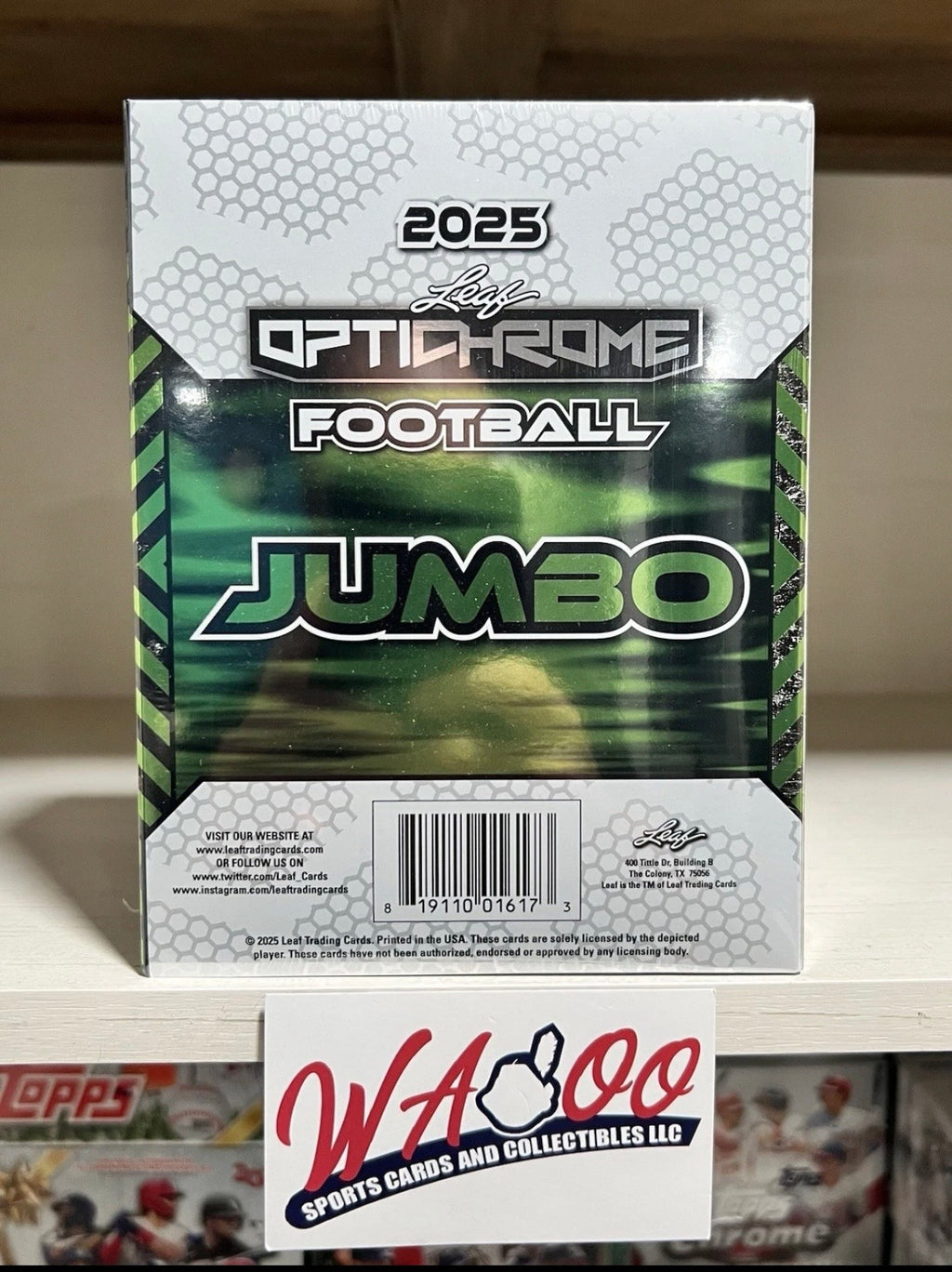 2025 Leaf Optichrome Football Jumbo Box