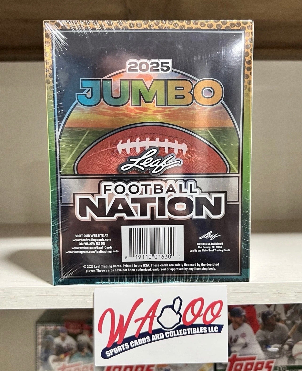 2025 Leaf Football Nation Jumbo Box