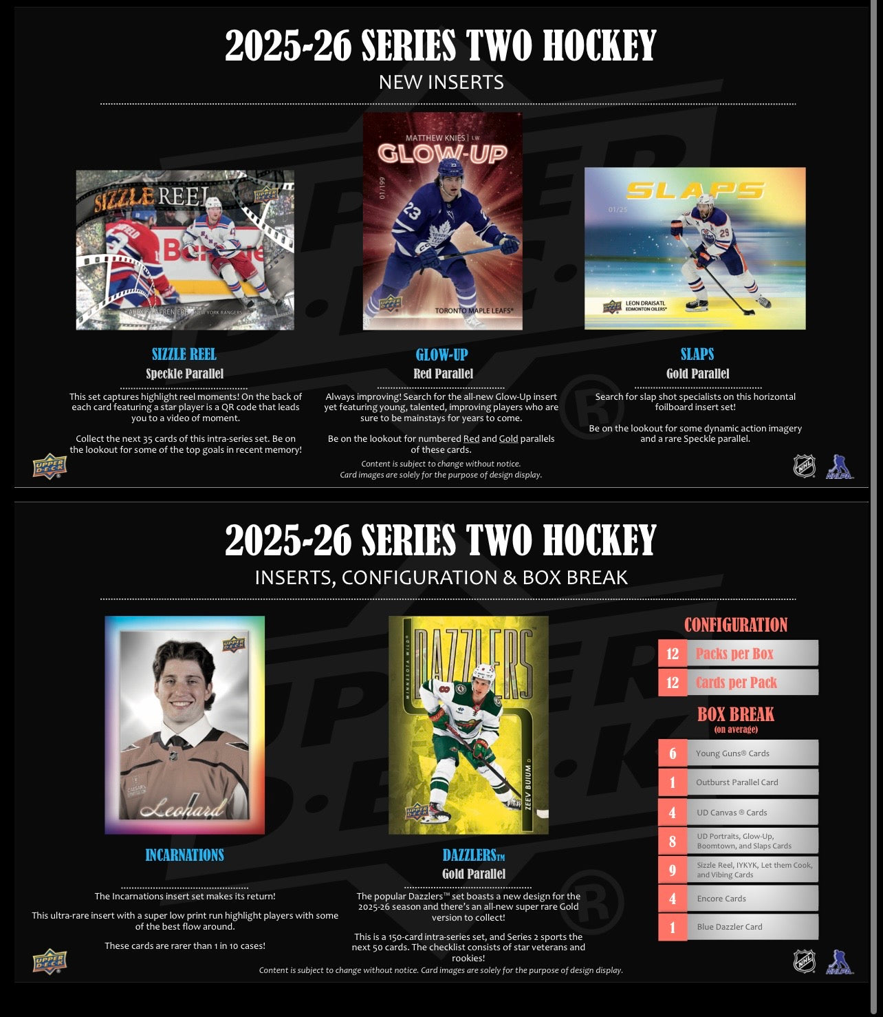 2025/26 Upper Deck Series 2 Hockey Hobby Box