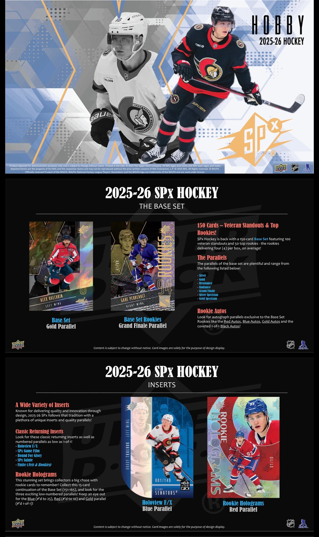 2025/26 Upper Deck SPx Hockey Hobby Box