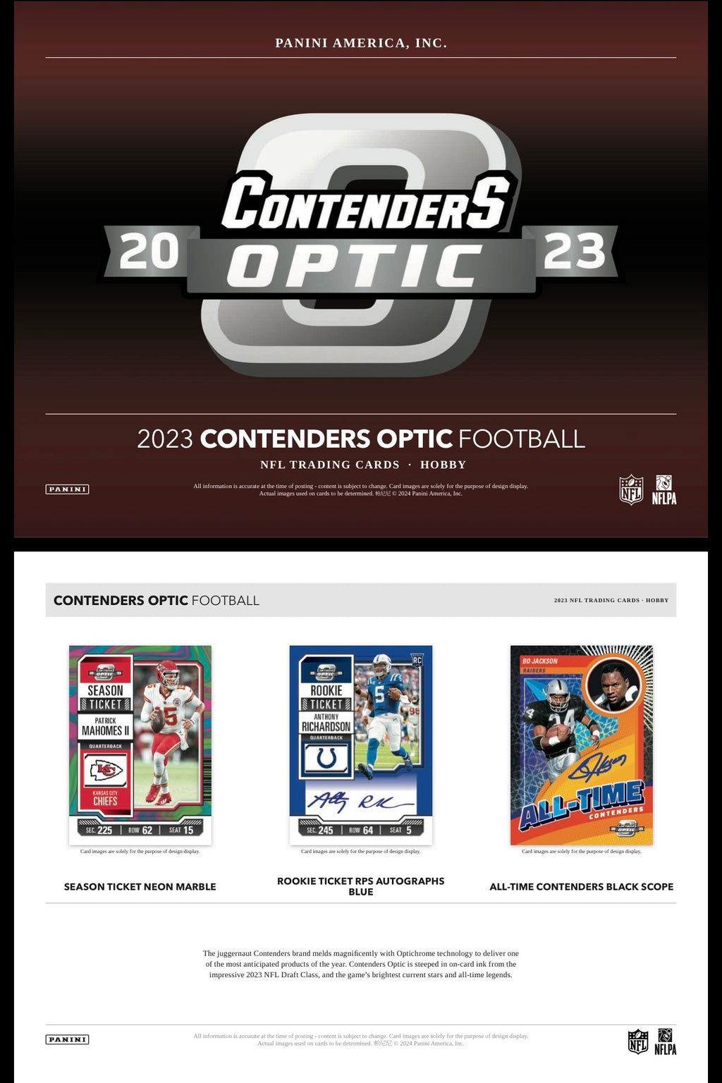 2023 Panini Contenders Optic Football Hobby Box