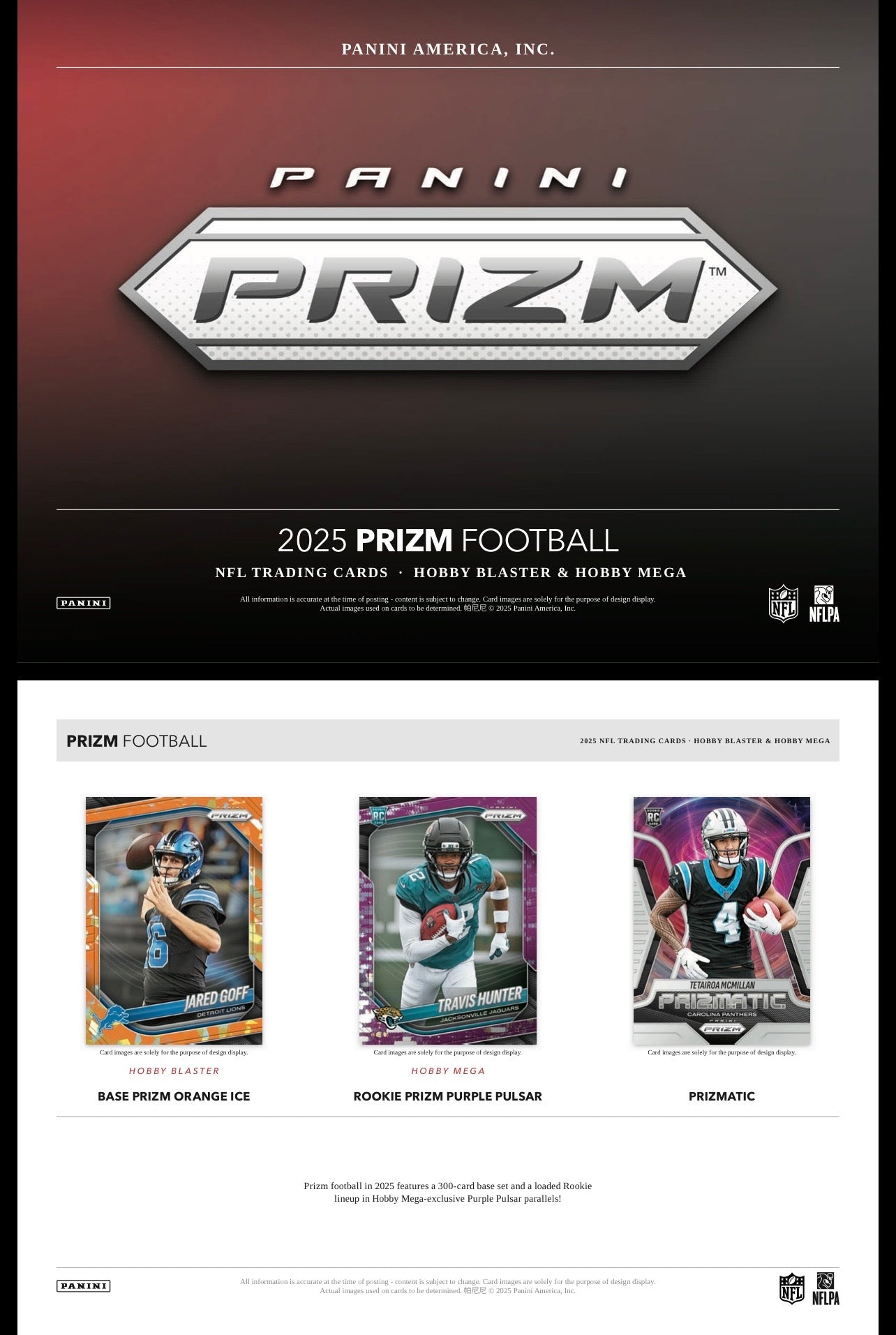 2025 Panini Prizm Football Mega Hobby Box