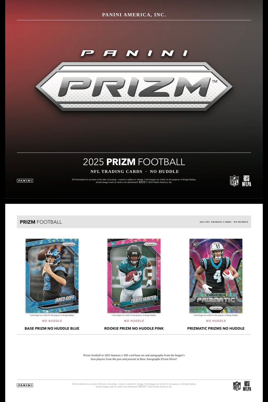 2025 Panini Prizm Football No Huddle Box