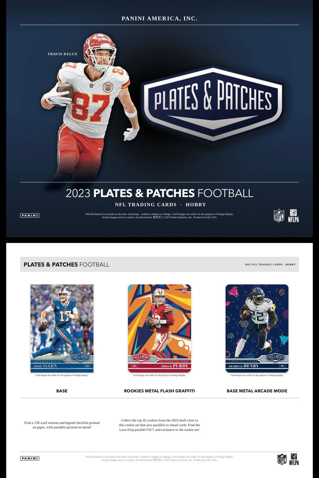 2023 Panini Plates & Patches Football Hobby Box