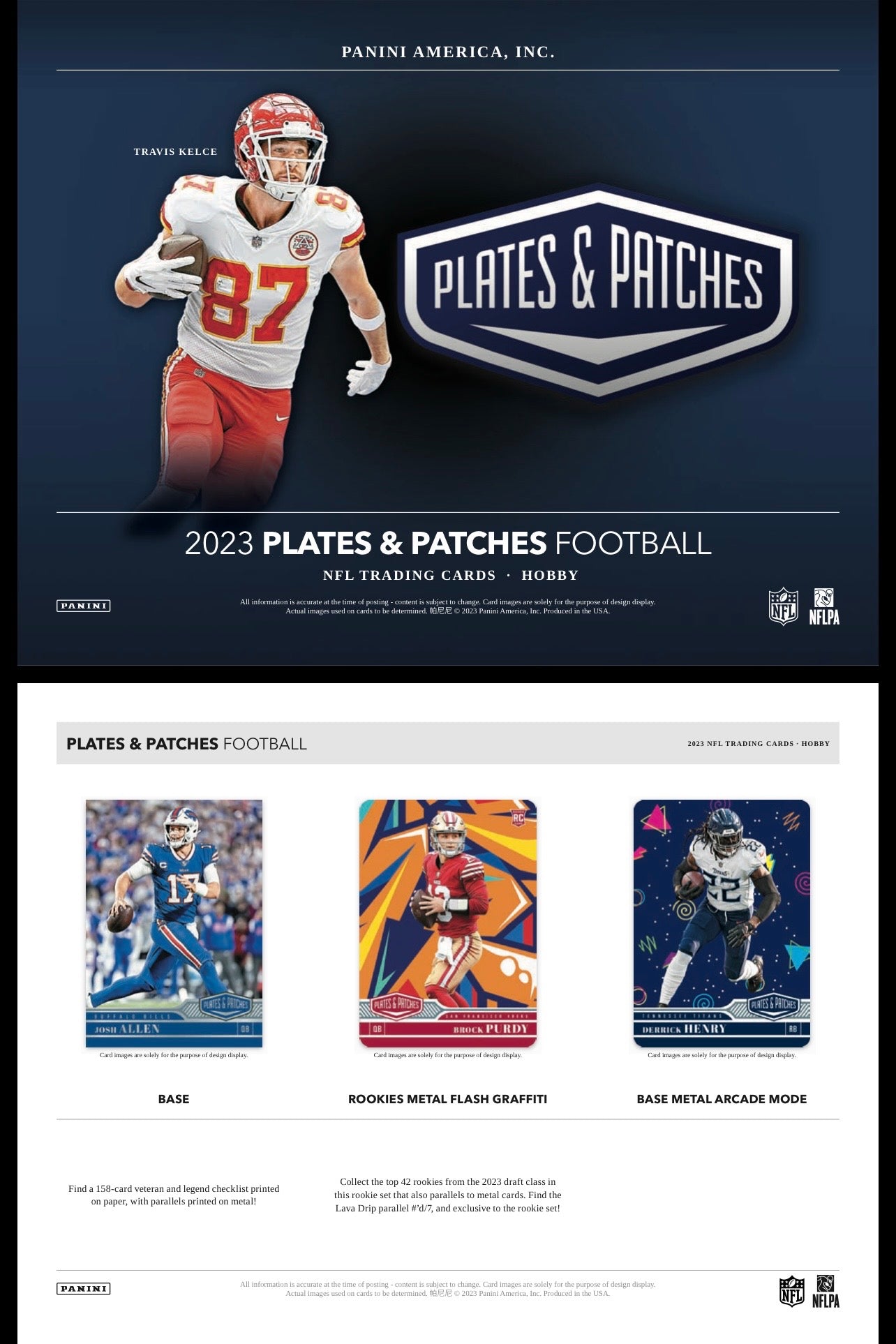 2023 Panini Plates & Patches Football Hobby Box