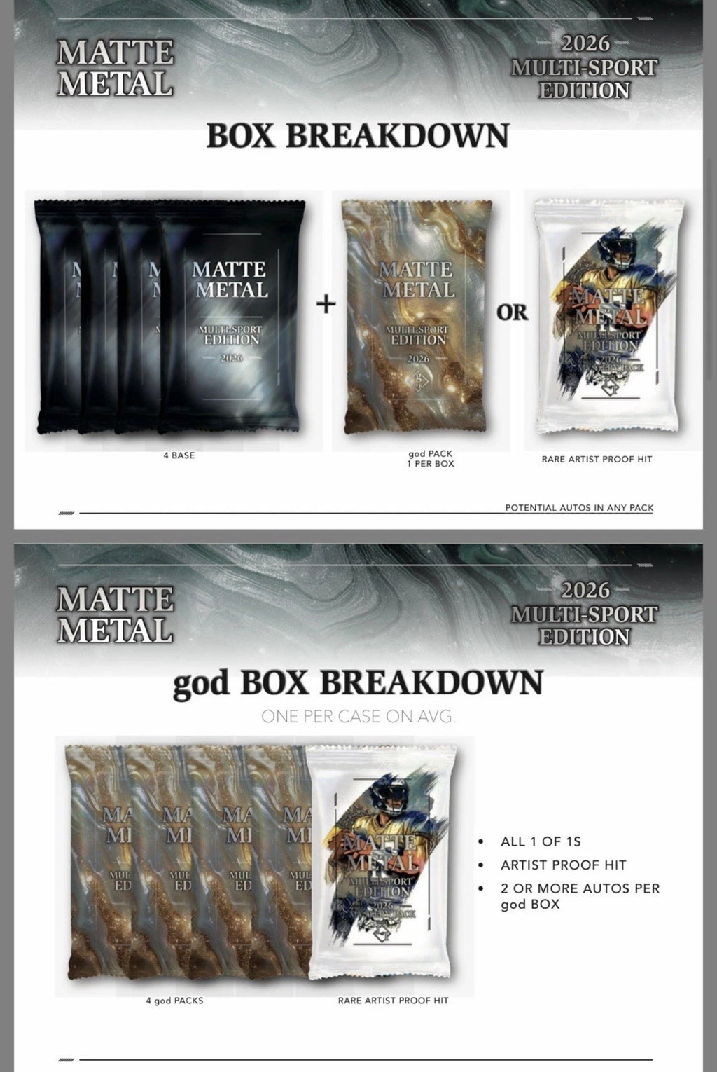 2026 Wild Card Matte Metal Multi-Sport Edition Box