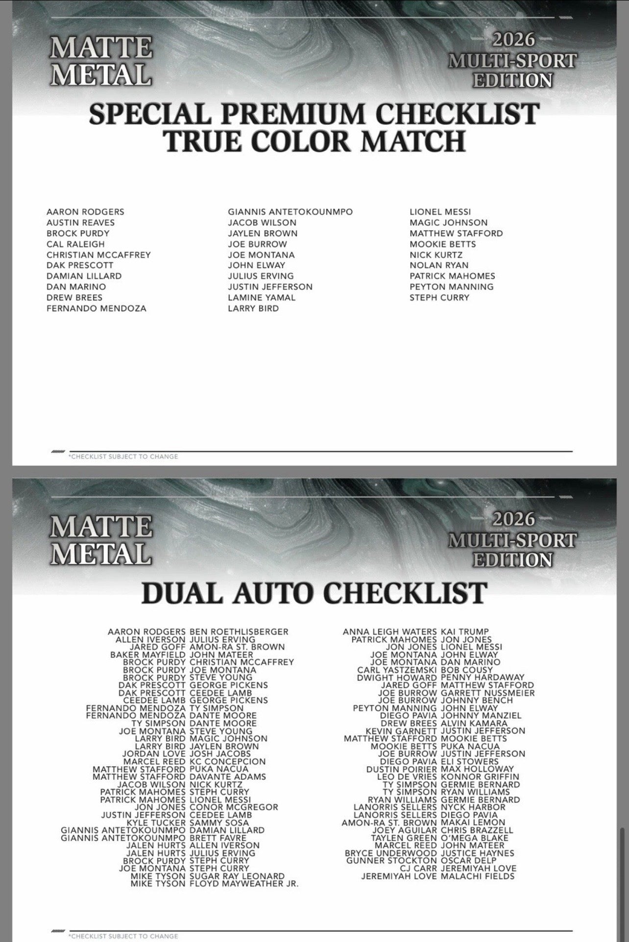 2026 Wild Card Matte Metal Multi-Sport Edition Box