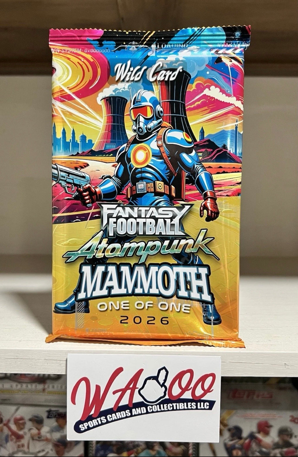 2026 Wild Card Fantasy Football Atompunk Mammoth Football Single Oversized Pack