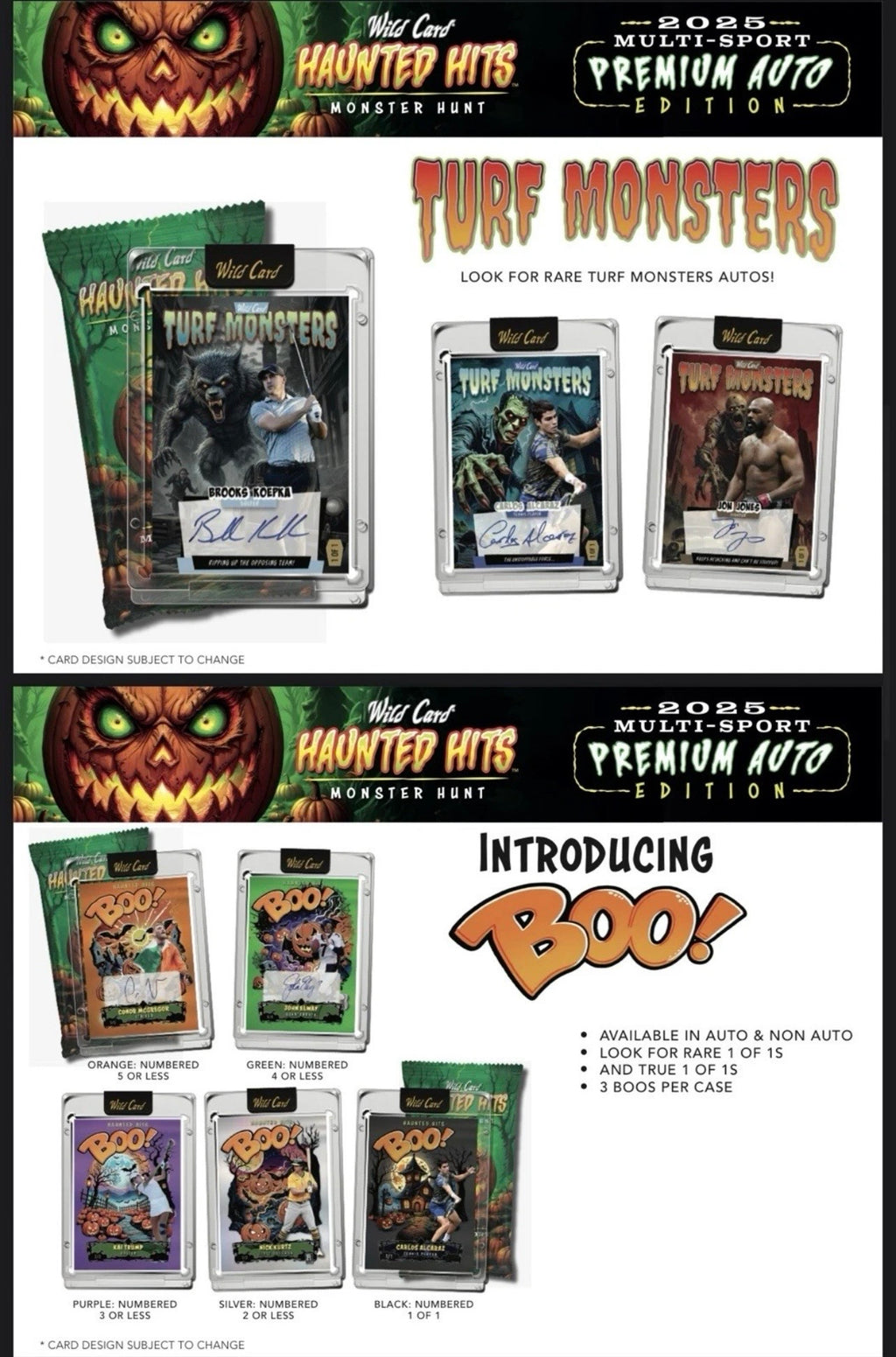 2025 Wild Card Haunted Hits Multi-Sport Premium Auto Edition Jumbo Box