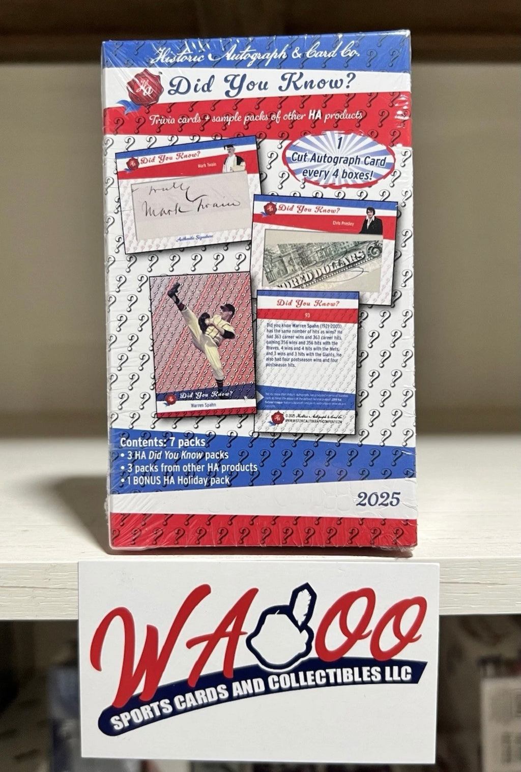 2025 Historic Autographs Did You Know? Hobby Box