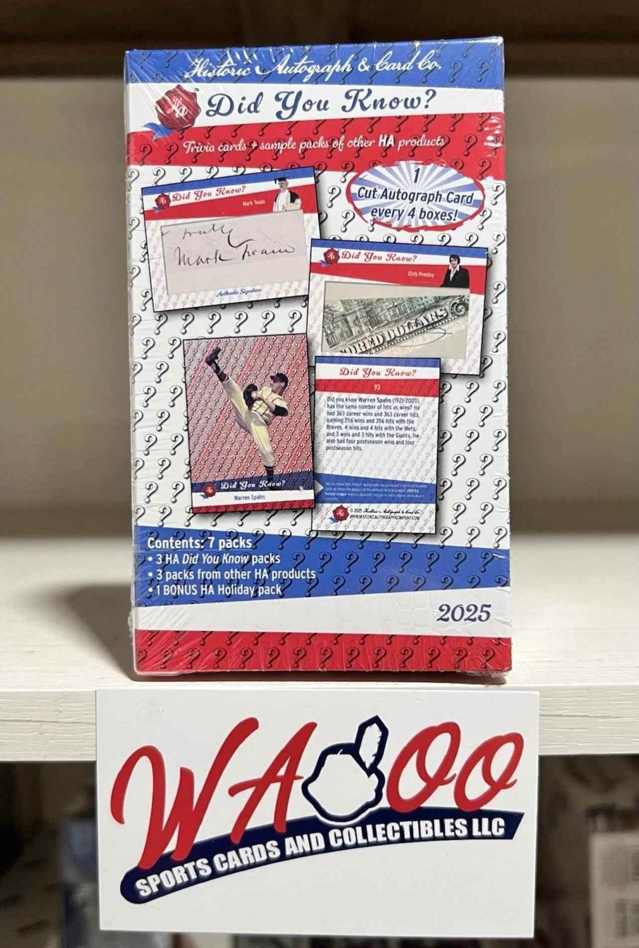 2025 Historic Autographs Did You Know? Hobby Box