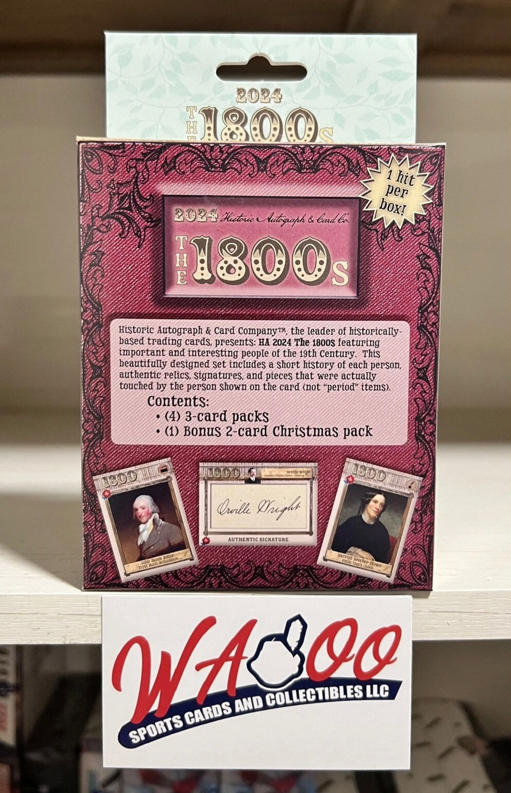 2024 Historic Autographs The 1800s Trading Cards Hobby Box