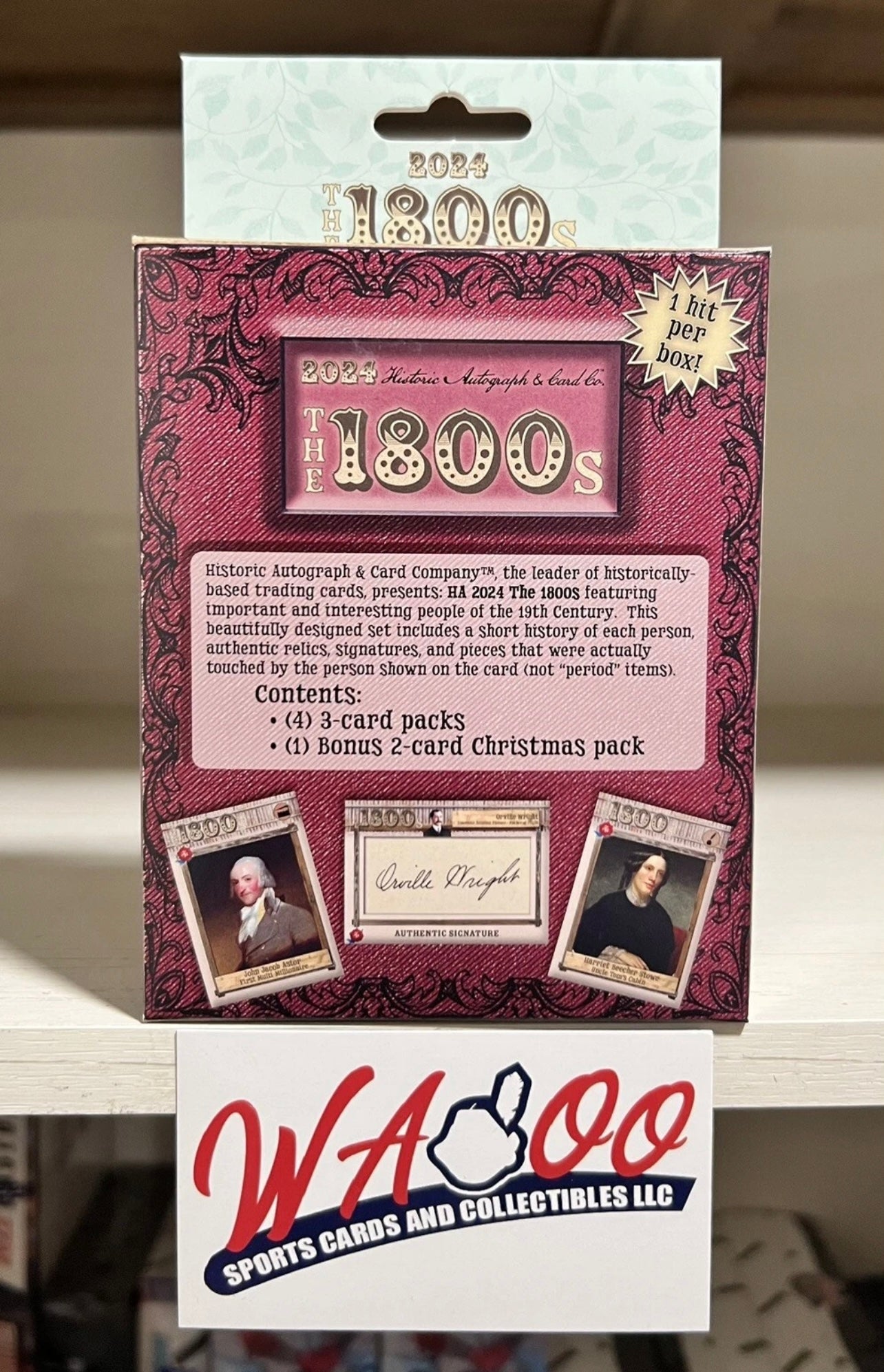 2024 Historic Autographs The 1800s Trading Cards Hobby Box