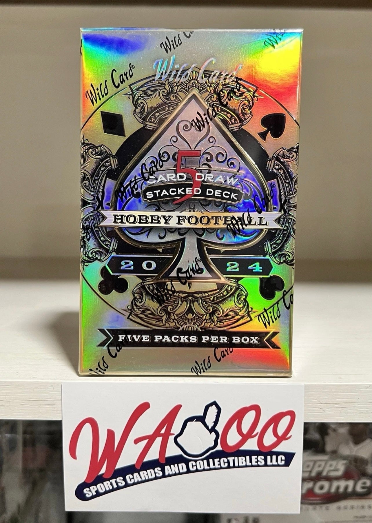 2024 Wild Card Five Card Draw Stacked Deck Football Hobby Box