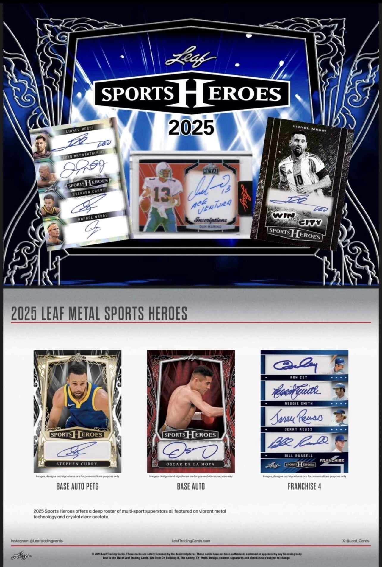 2025 Leaf Metal Sports Heroes Multi Sport Hobby Box