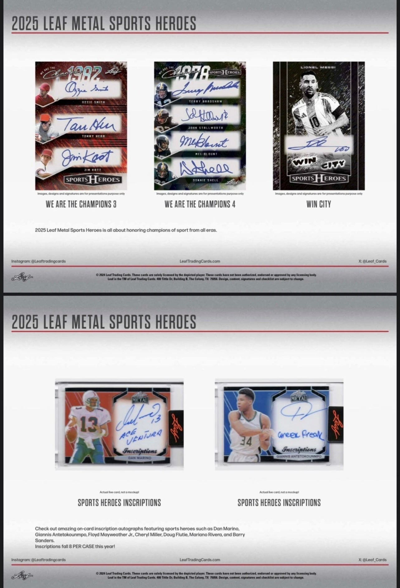 2025 Leaf Metal Sports Heroes Multi Sport Hobby Box