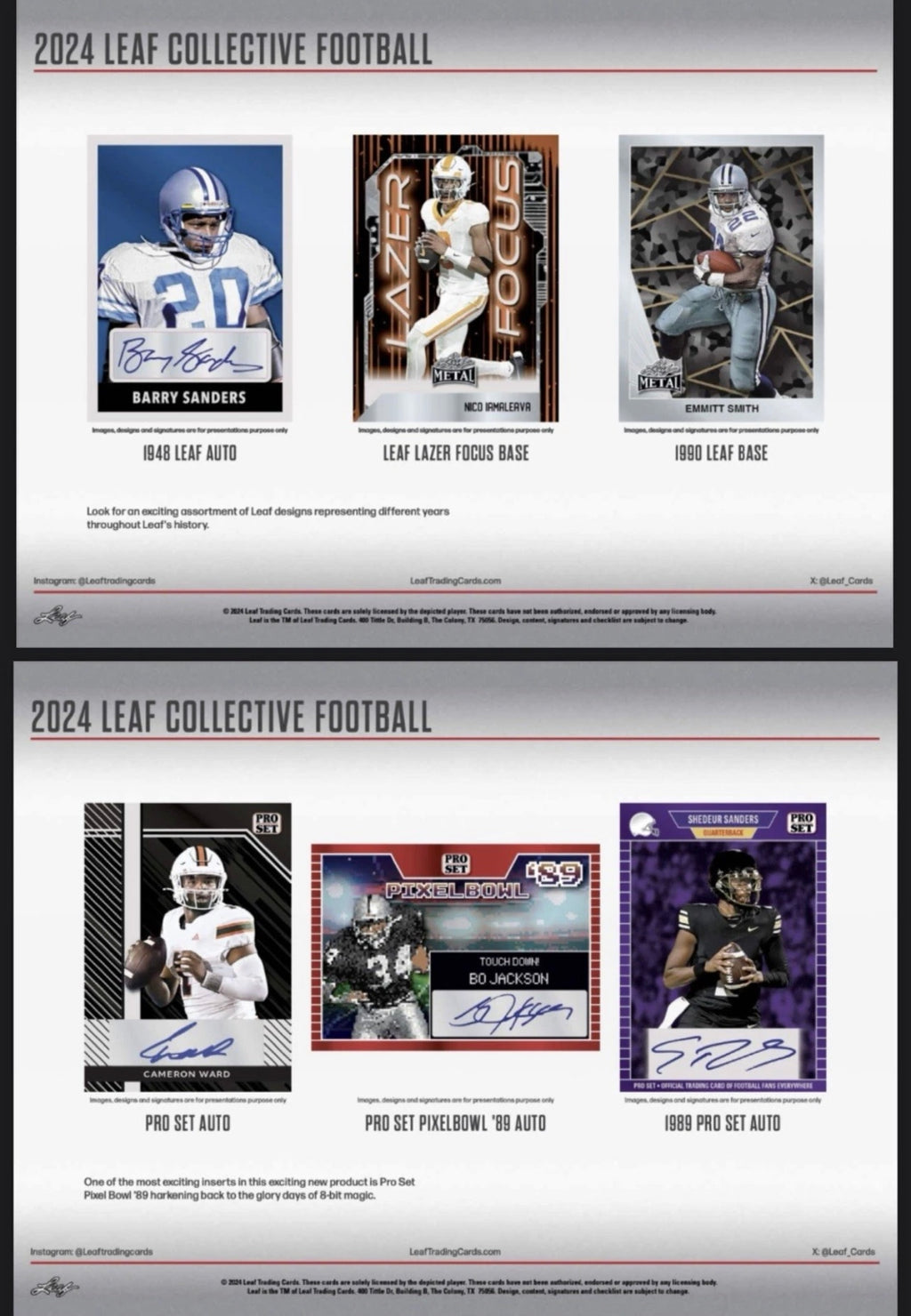2024 Leaf Collective Football Hobby Box