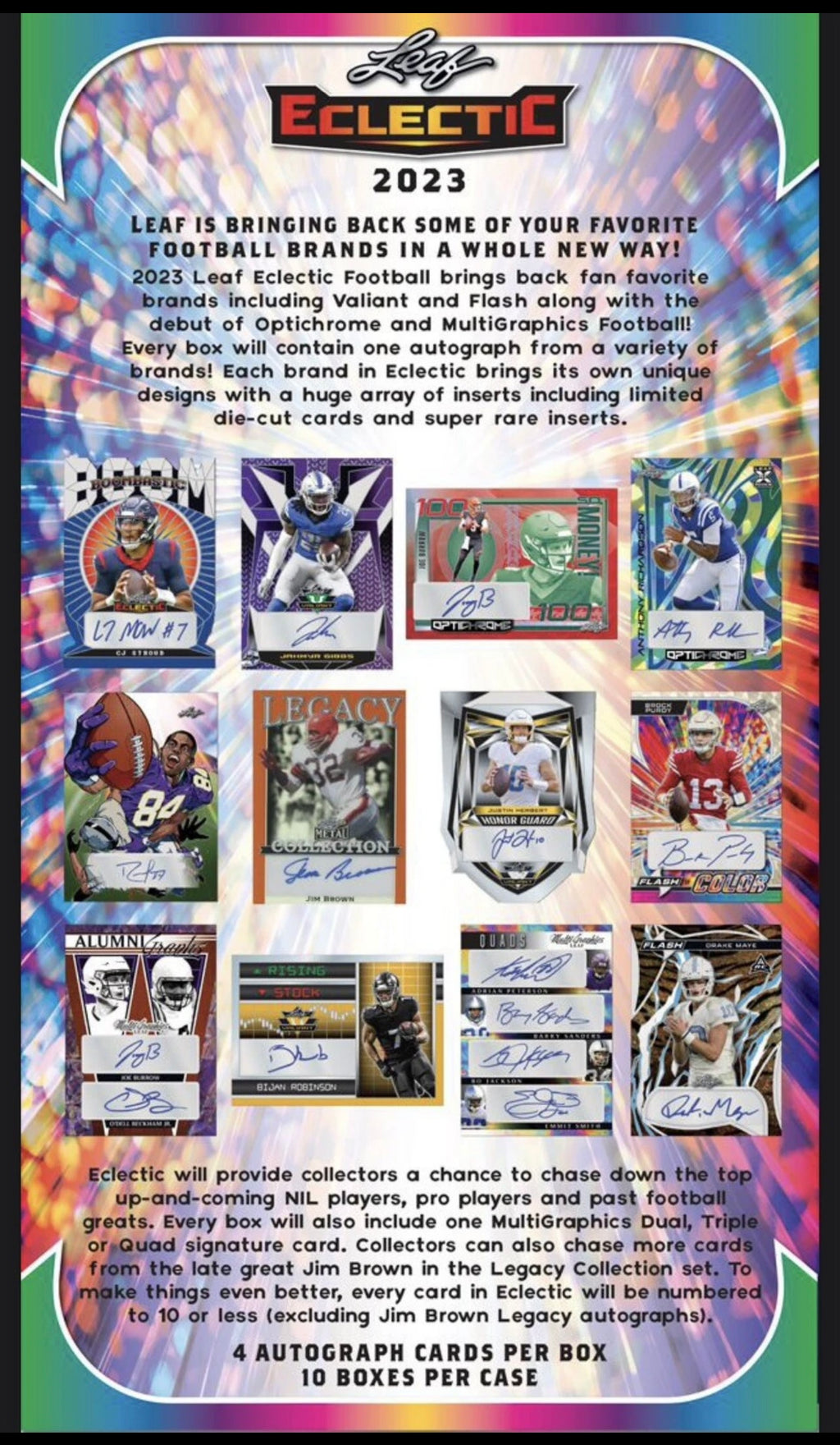 2023 Leaf Eclectic Football Hobby Box