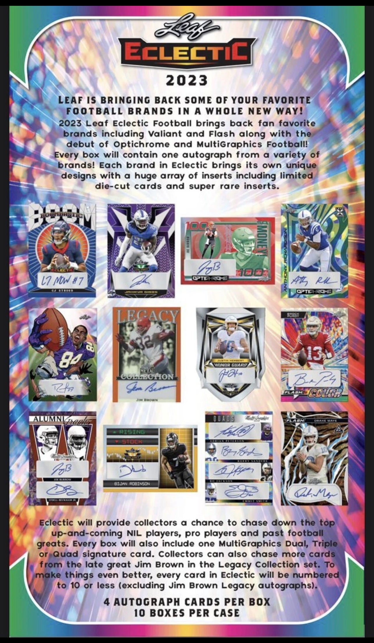 2023 Leaf Eclectic Football Hobby Box