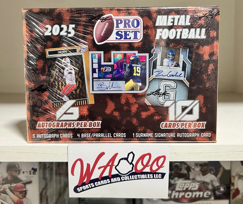 2025 Leaf Pro Set Metal Football Hobby Box