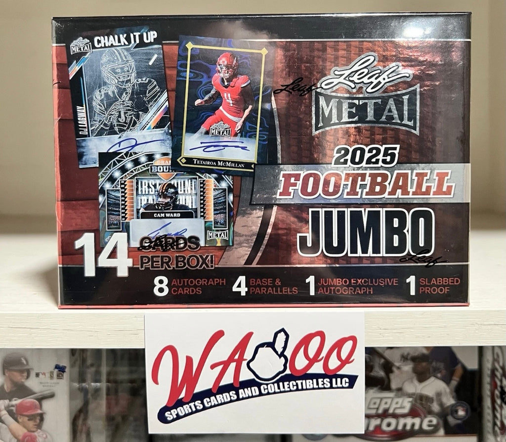 2025 Leaf Metal Football Hobby Jumbo Box