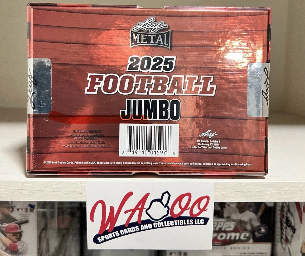 2025 Leaf Metal Football Hobby Jumbo Box
